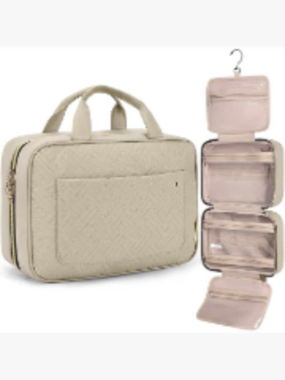 Toiletry Bag Travel Hanging Hook Water-resistant Makeup Cosmetic Organizer